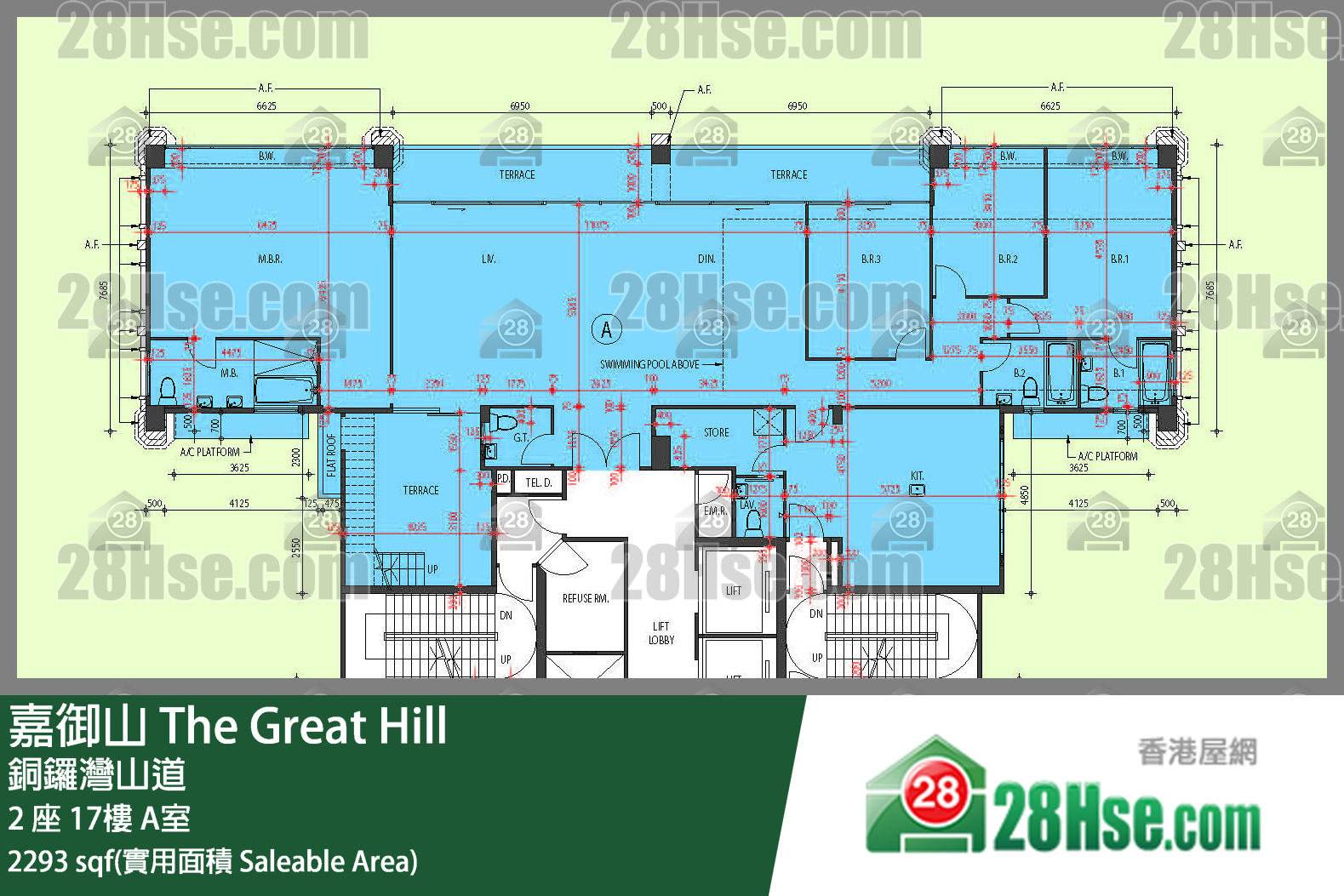 嘉御山 单位平面图(由 28Hse 提供)