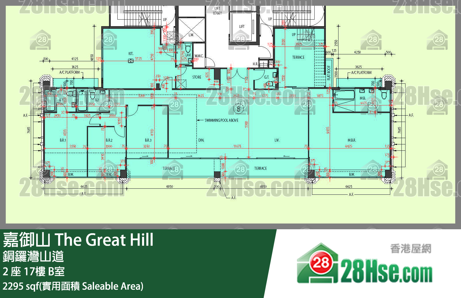 The Great Hill Unit FloorPlan (Provided by 28Hse)