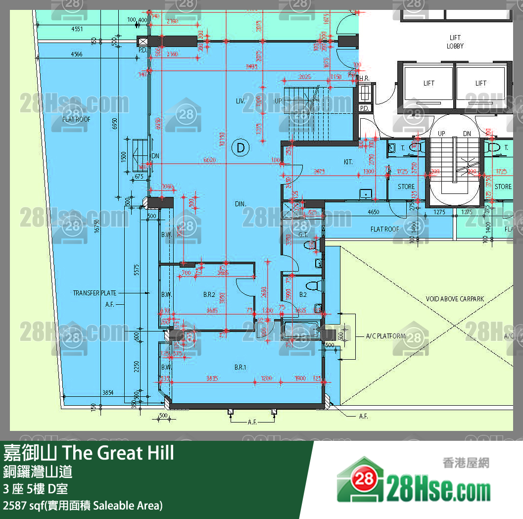 嘉御山 屋苑大廈3 座6 D室 平面圖