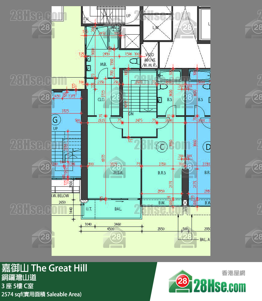 嘉御山 屋苑大廈3 座6 C室 平面圖