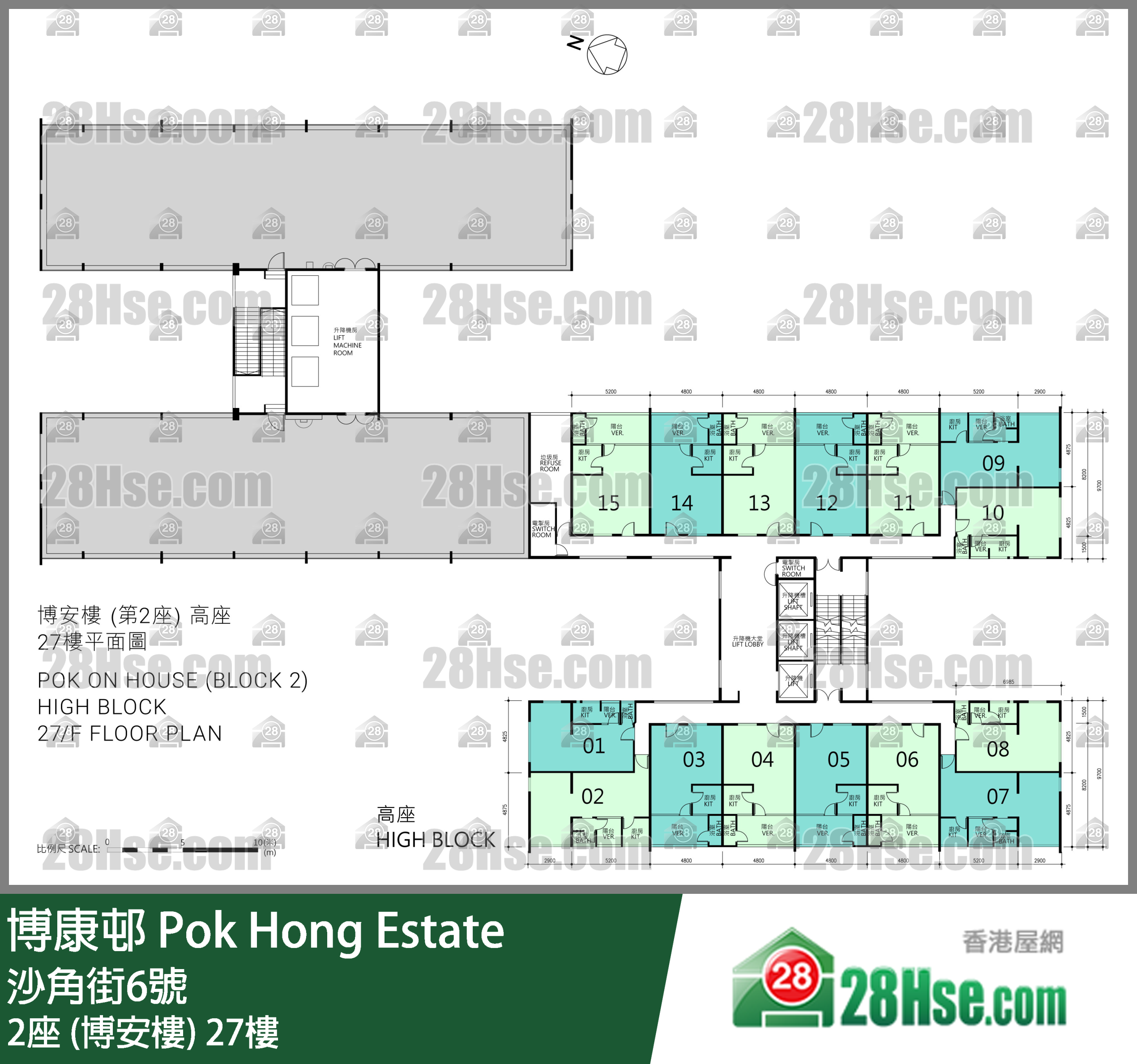 2座 (博安楼) 27楼 平面图