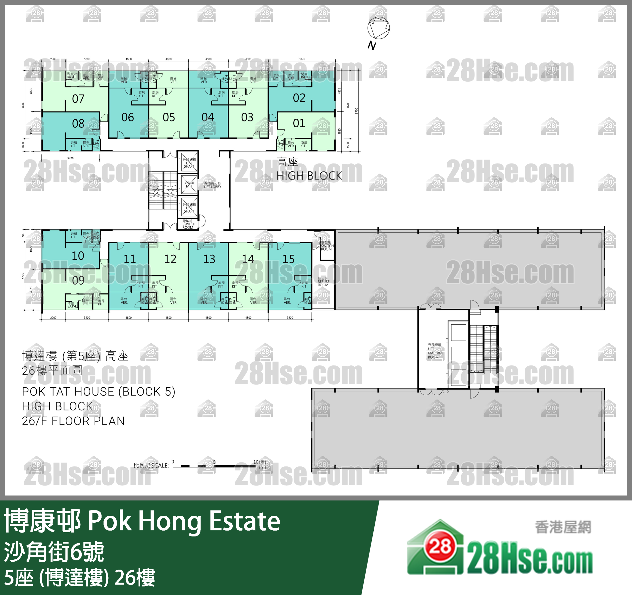 5座 (博达楼) 26楼 平面图