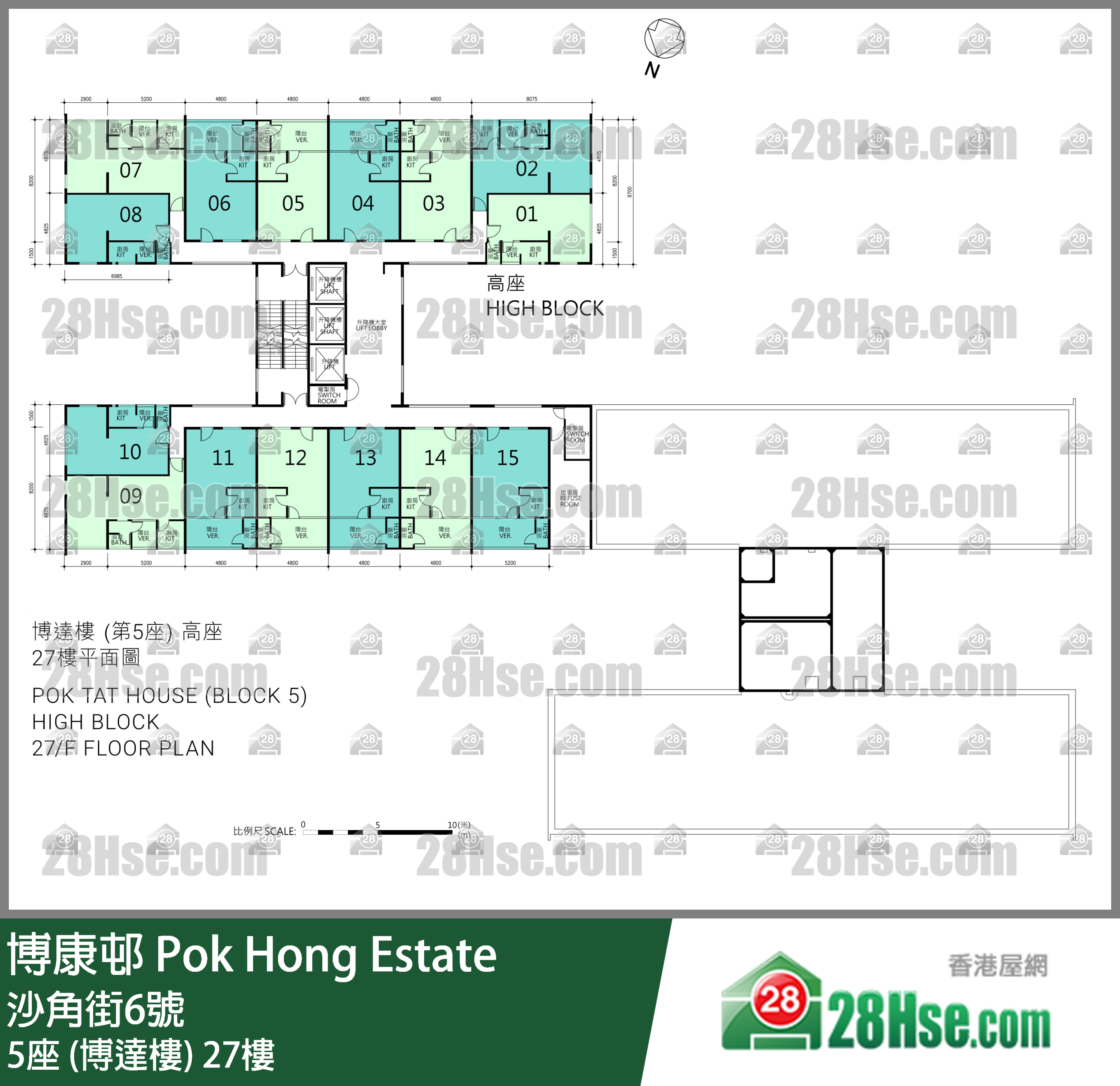 5座 (博达楼) 27楼 平面图