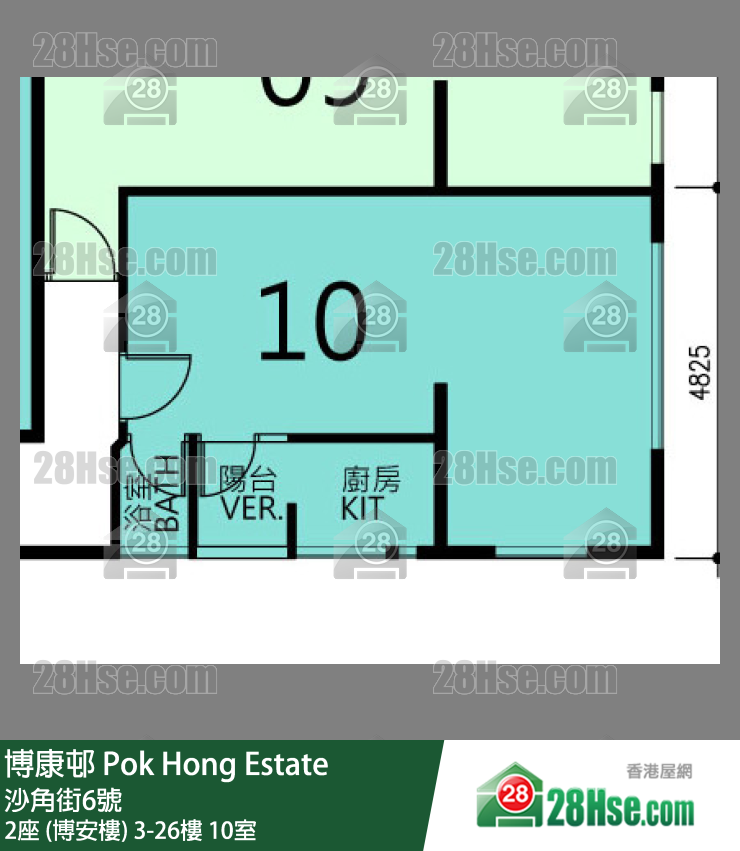 博康邨 2座 (博安樓)9樓 10室 平面圖