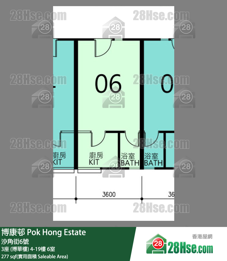 博康邨 3座 (博華樓)19樓 6室 平面圖