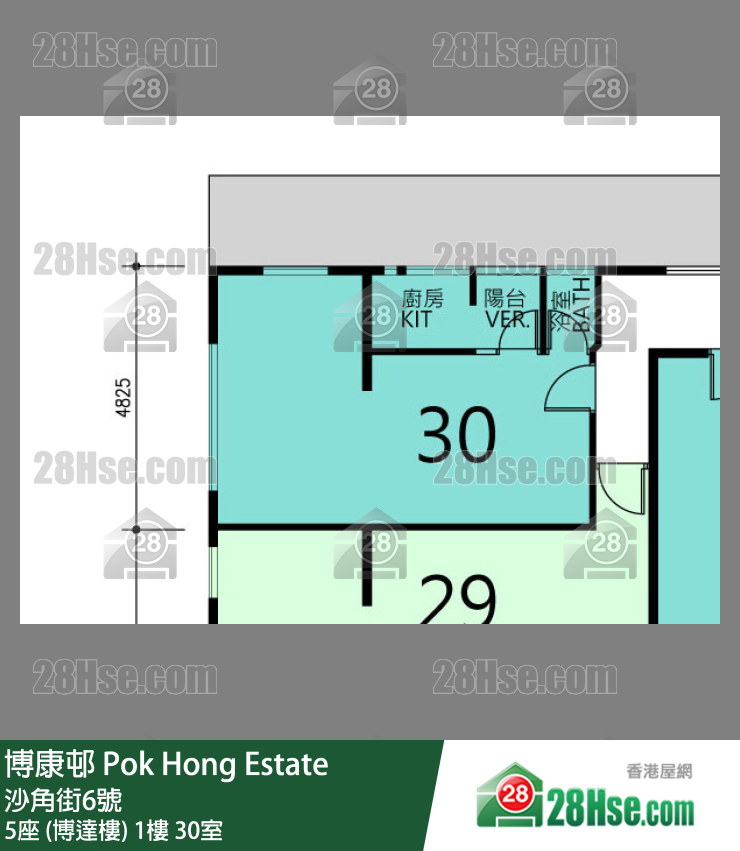 博康邨 5座 (博达楼)1楼 30室 平面图