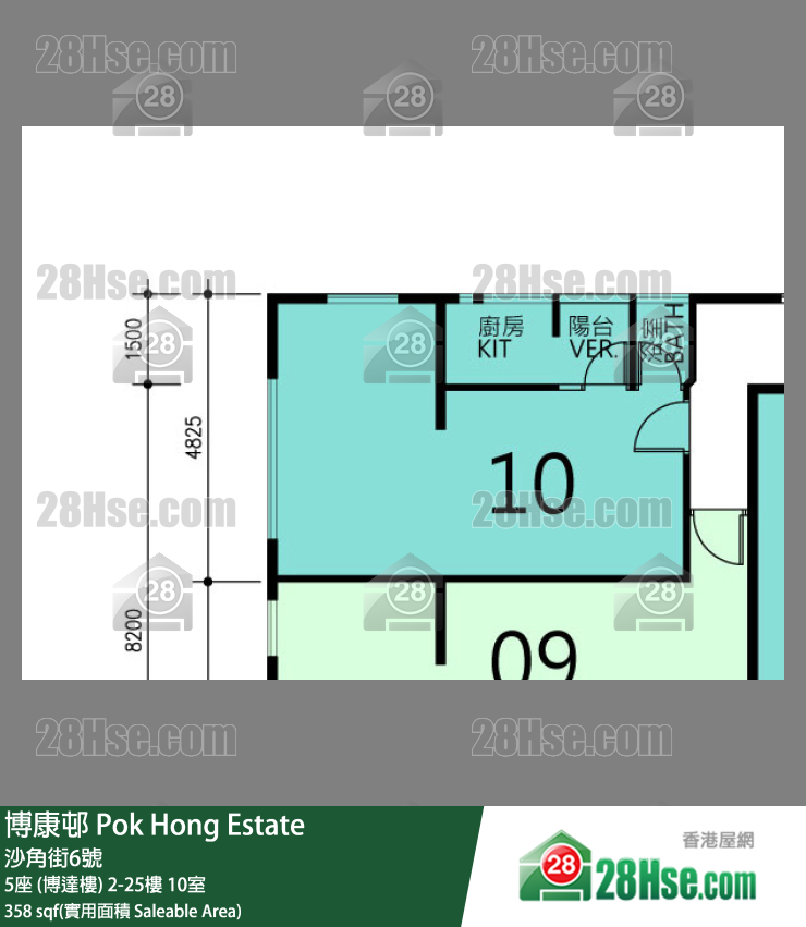 博康邨 5座 (博達樓)14樓 10室 平面圖