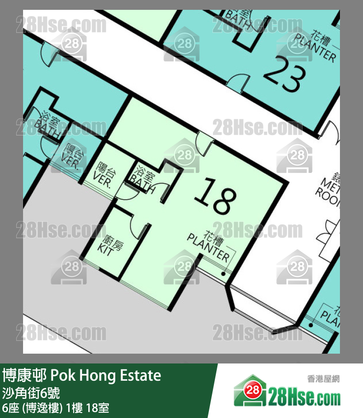 博康邨 6座 (博逸楼)1楼 18室 平面图