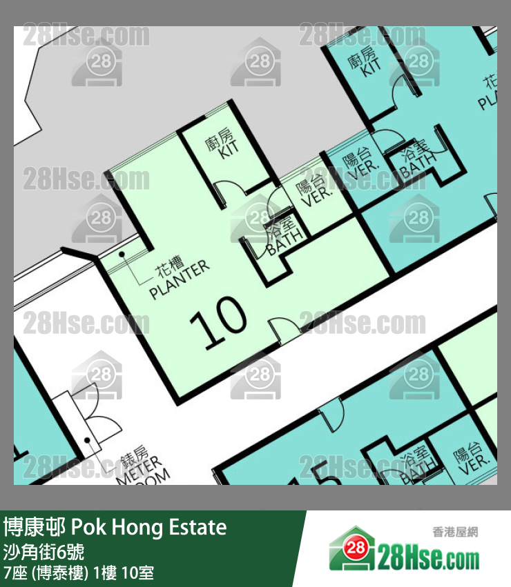 博康邨 7座 (博泰樓)1樓 10室 平面圖
