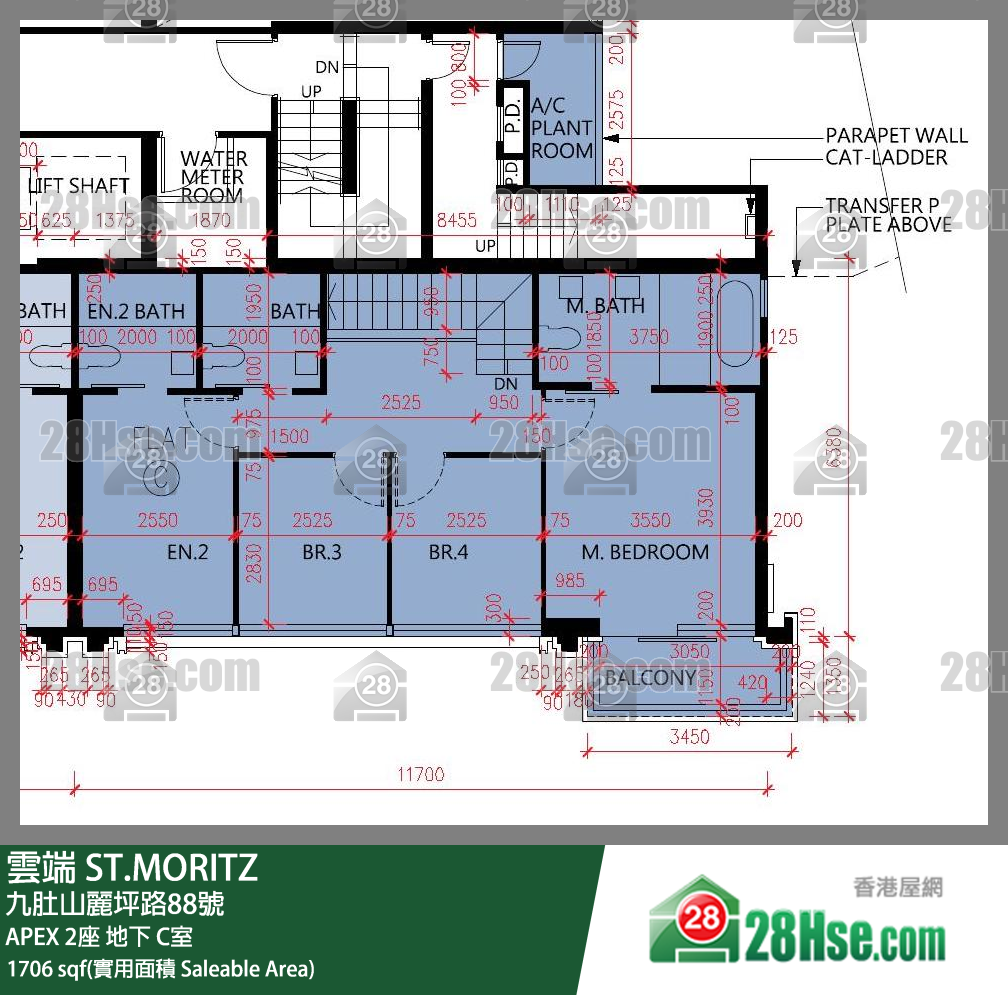 云端 大厦APEX 2座地下 C室 平面图