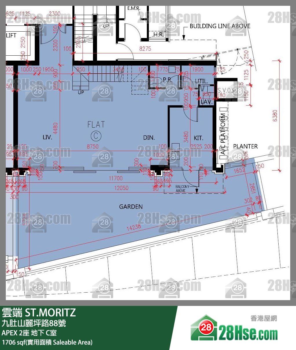 云端 大厦APEX 2座地下 C室 平面图