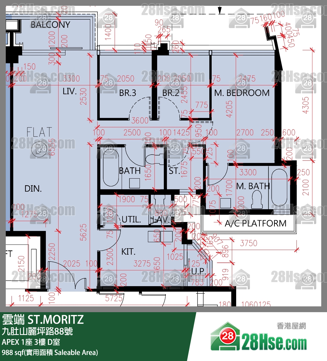 St.moritz Unit FloorPlan (Provided by 28Hse)