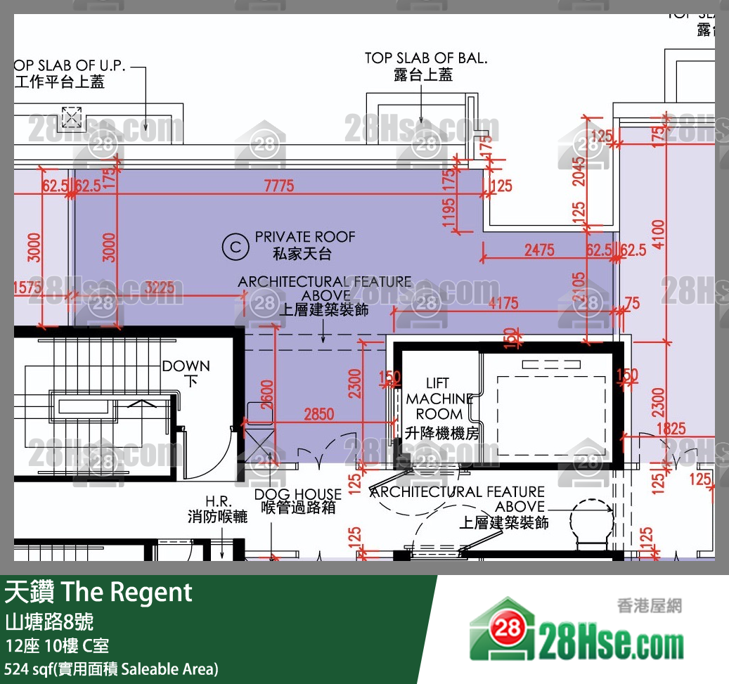 天鑽 12座 10樓 C室 平面圖