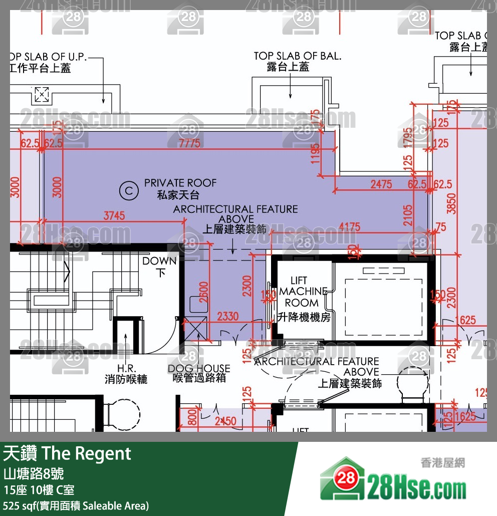天鑽 15座 10樓 C室 平面圖