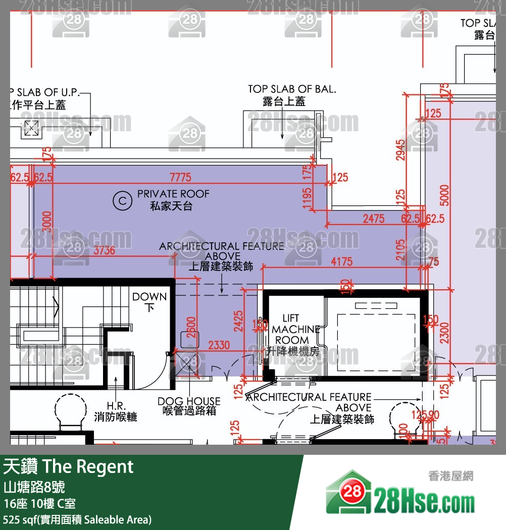 天鑽 16座 10樓 C室 平面圖