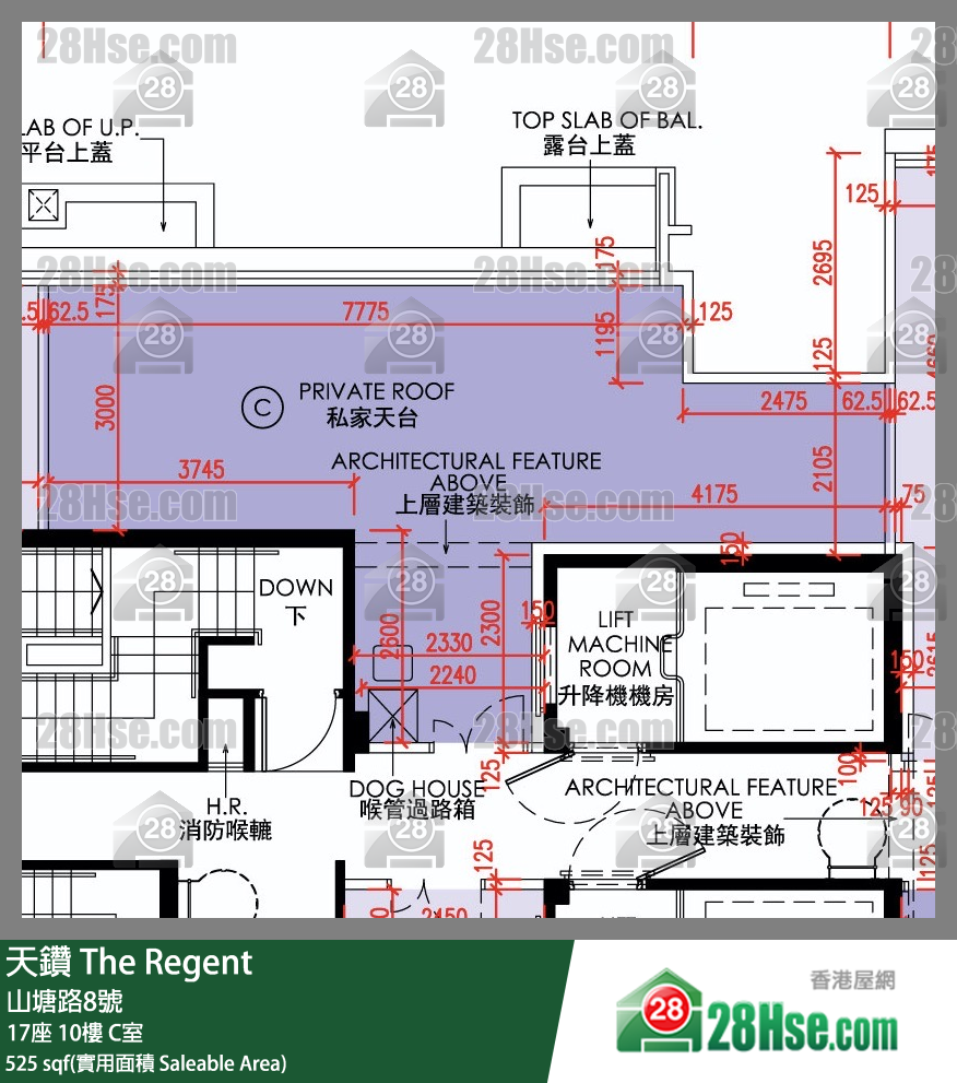 天鑽 17座 10樓 C室 平面圖
