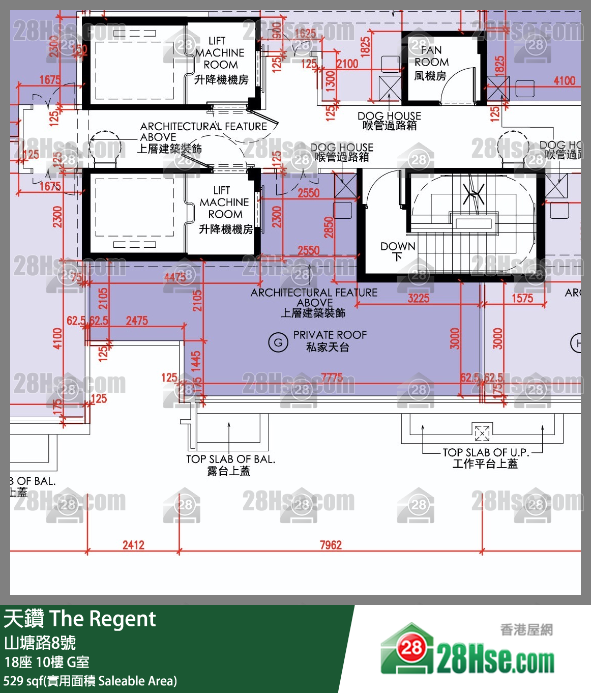 天鑽 18座 10樓 G室 平面圖