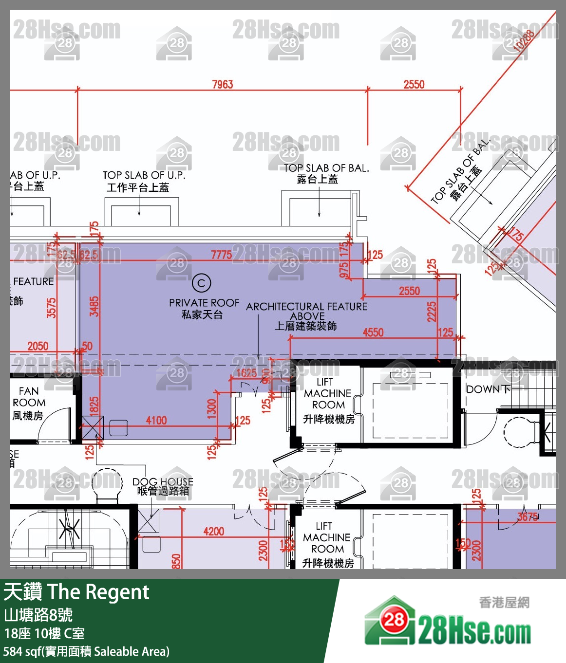 天鑽 18座 10樓 C室 平面圖