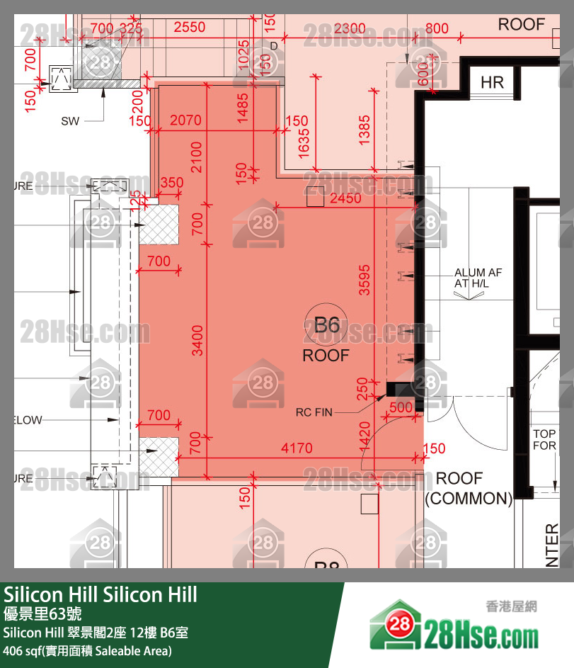 Silicon Hill, Flat B6, 12/F, Greenwood Tower 2, Phase 1 FloorPlan