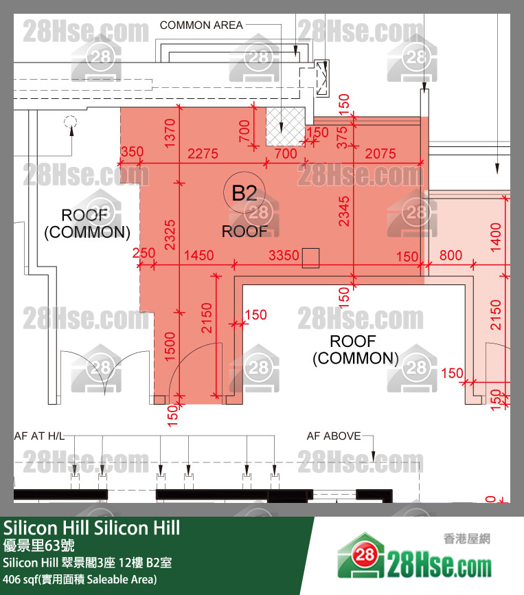 Silicon Hill Silicon Hill 翠景阁3座 12楼 B2室 平面图