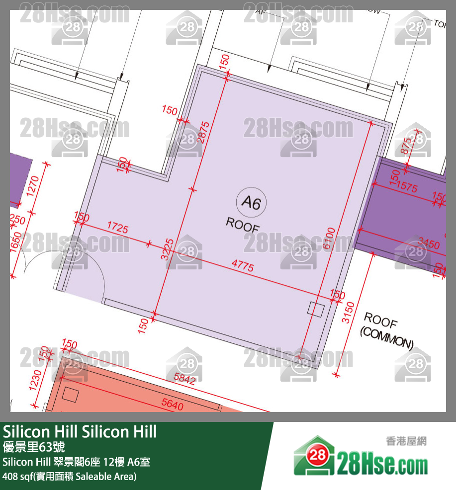 Silicon Hill Silicon Hill 翠景閣6座 12樓 A6室 平面圖