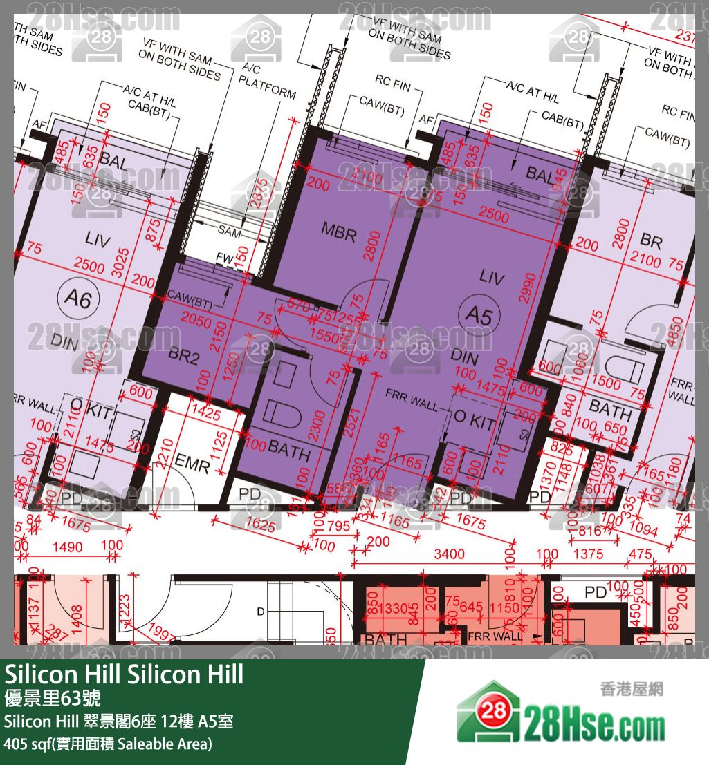 Silicon Hill Silicon Hill 翠景閣6座 12樓 A5室 平面圖