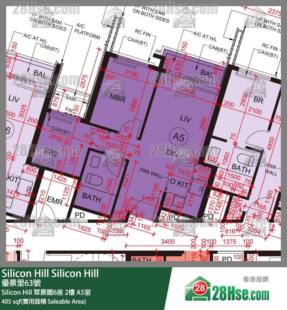 Silicon Hill Silicon Hill 翠景閣6座 2樓 A5室 平面圖