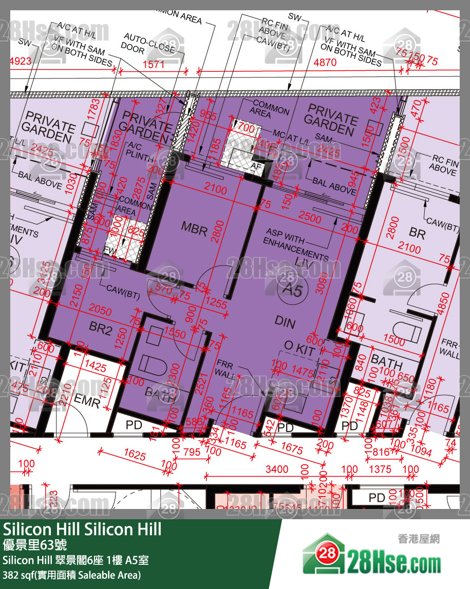 Silicon Hill Silicon Hill 翠景閣6座 1樓 A5室 平面圖
