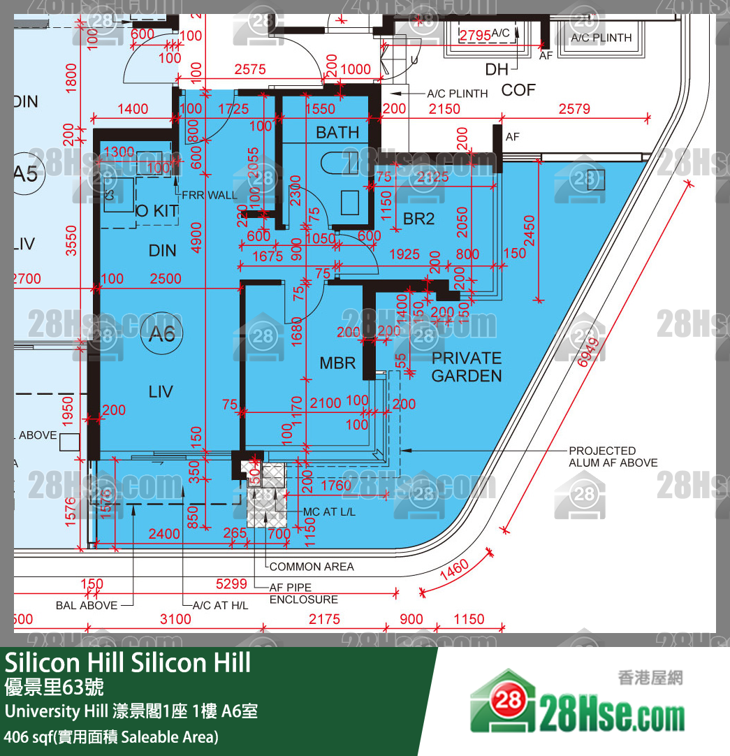 Silicon Hill, Flat A6, 1/F, Marina Tower 1, Phase 2a FloorPlan
