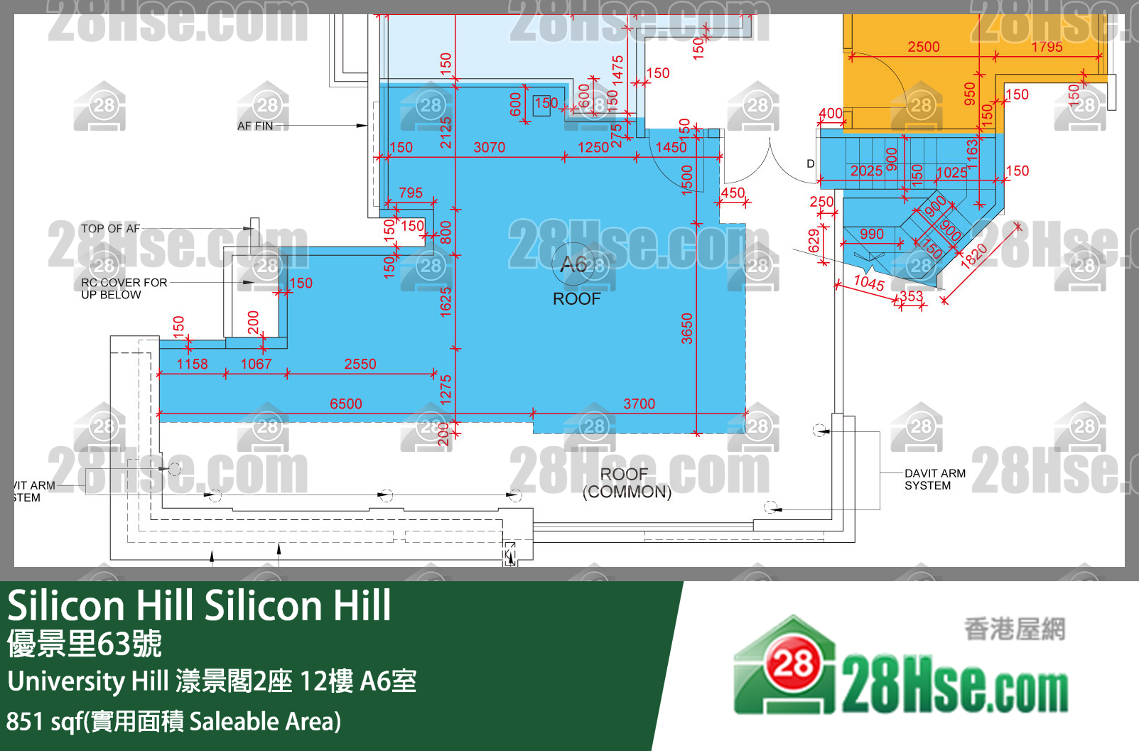 Silicon Hill, Flat A6, 12/F, Marina Tower 2, Phase 2a FloorPlan