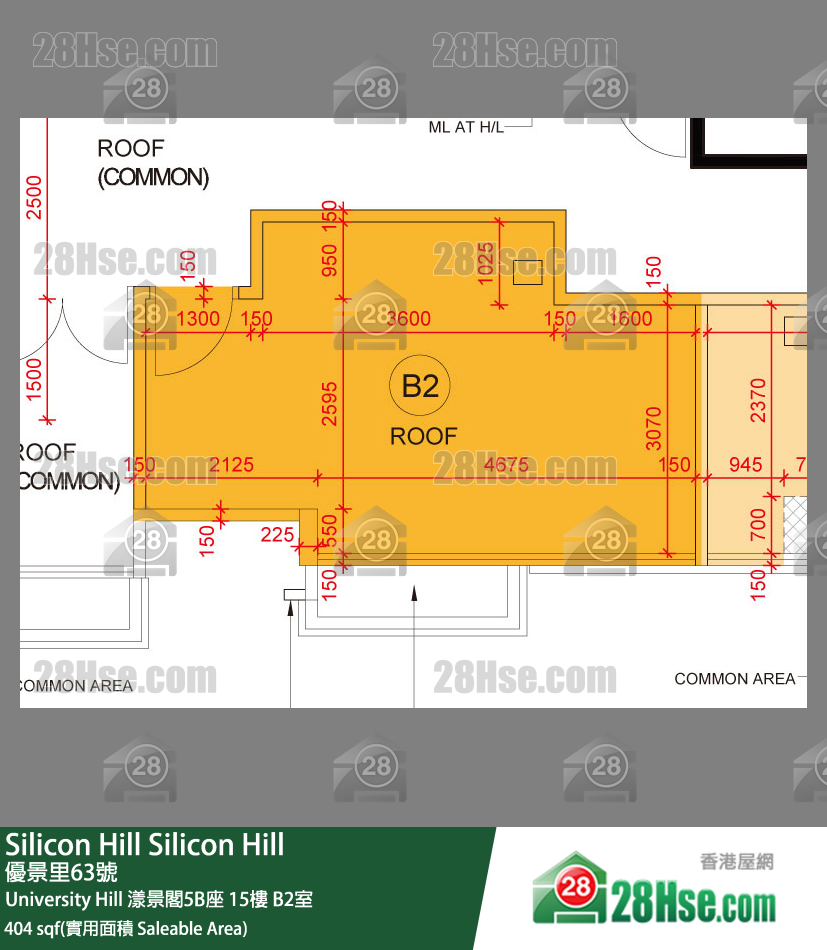 Silicon Hill, Flat B2, 15/F, Marina Tower 5b, Phase 2a FloorPlan