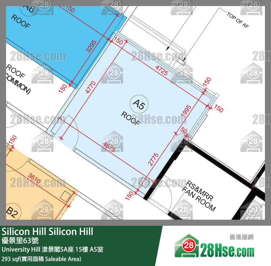 Silicon Hill University Hill 2A期 漾景閣5A座 15樓 A5室 平面圖