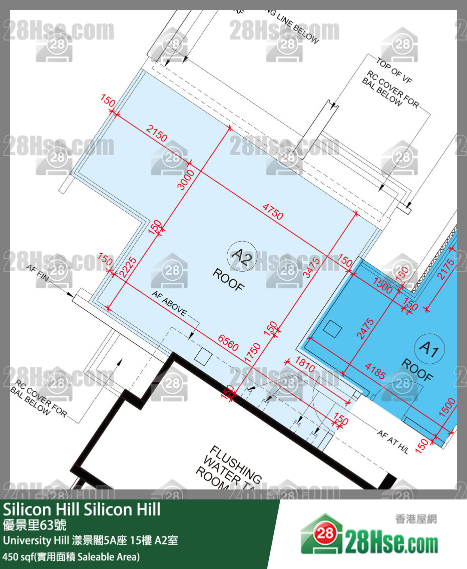 Silicon Hill University Hill 2A期 漾景閣5A座 15樓 A2室 平面圖