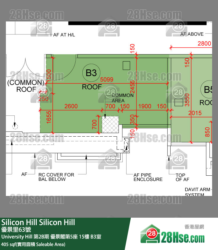 Silicon Hill, Flat B3, 15/F, Scenic Tower 5, Phase 2b FloorPlan