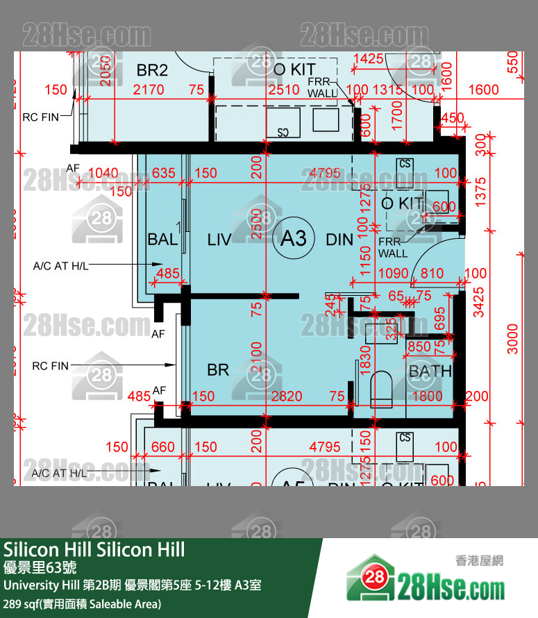 Silicon Hill, Flat A3, 10/F, Scenic Tower 5, Phase 2b FloorPlan