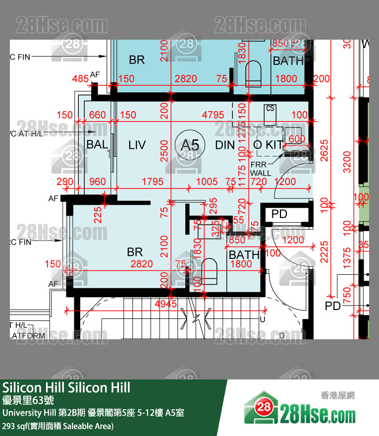 Silicon Hill, Flat A5, 10/F, Scenic Tower 5, Phase 2b FloorPlan