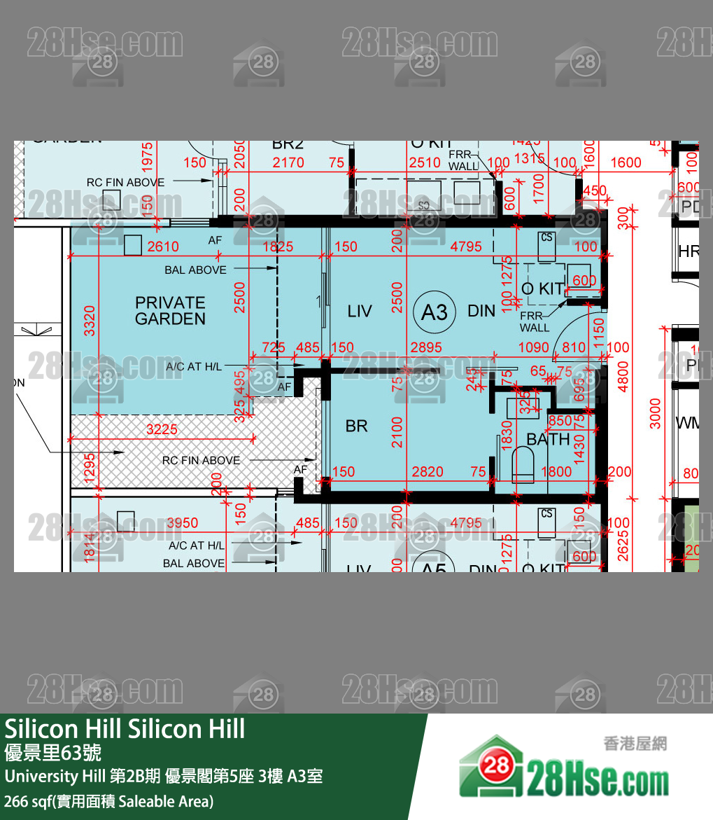 Silicon Hill, Flat A3, 3/F, Scenic Tower 5, Phase 2b FloorPlan