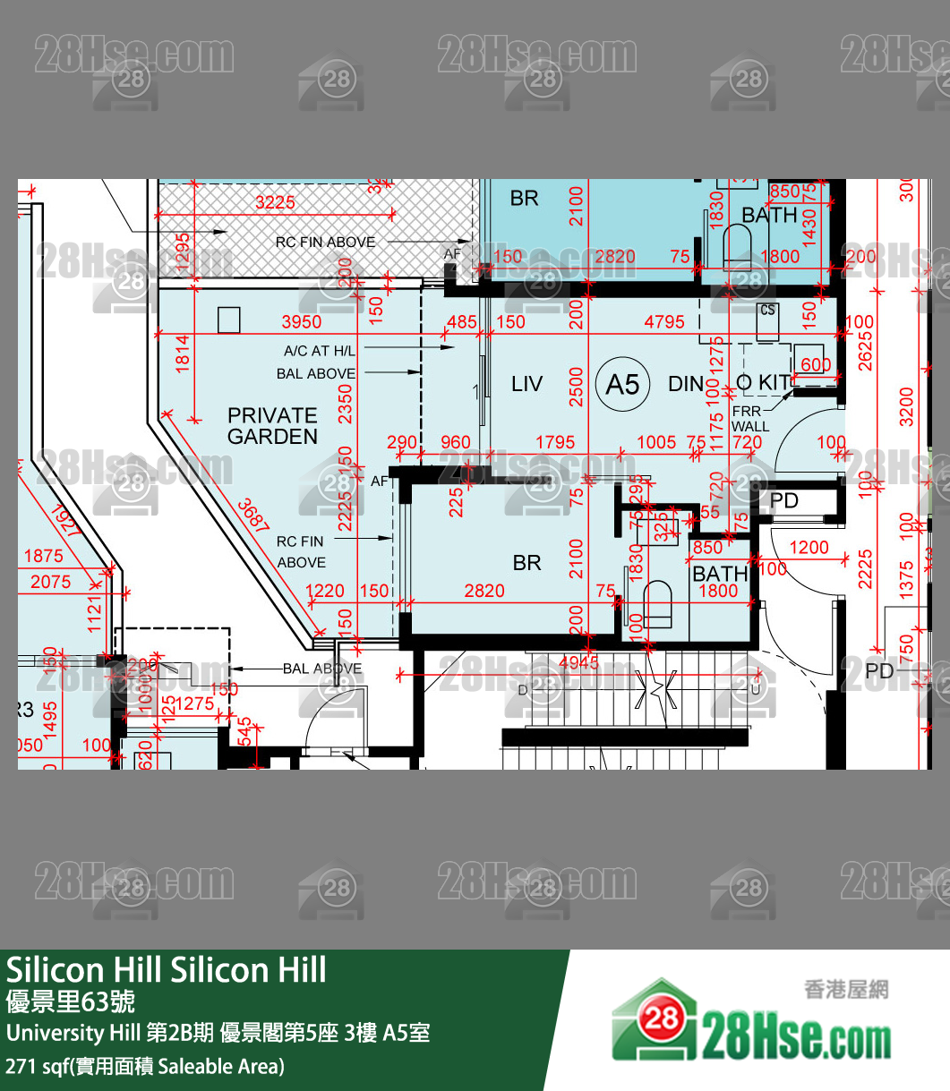 Silicon Hill, Flat A5, 3/F, Scenic Tower 5, Phase 2b FloorPlan