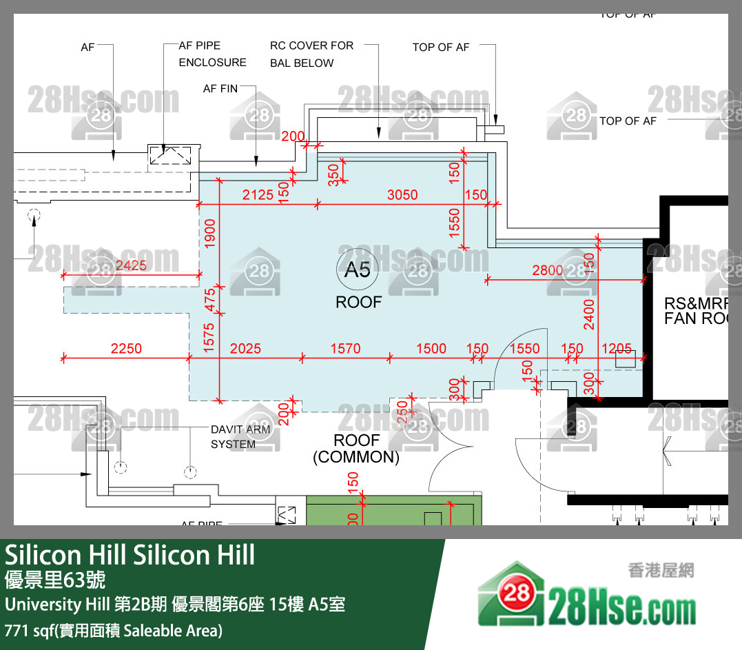 Silicon Hill, Flat A5, 15/F, Scenic Tower 6, Phase 2b FloorPlan