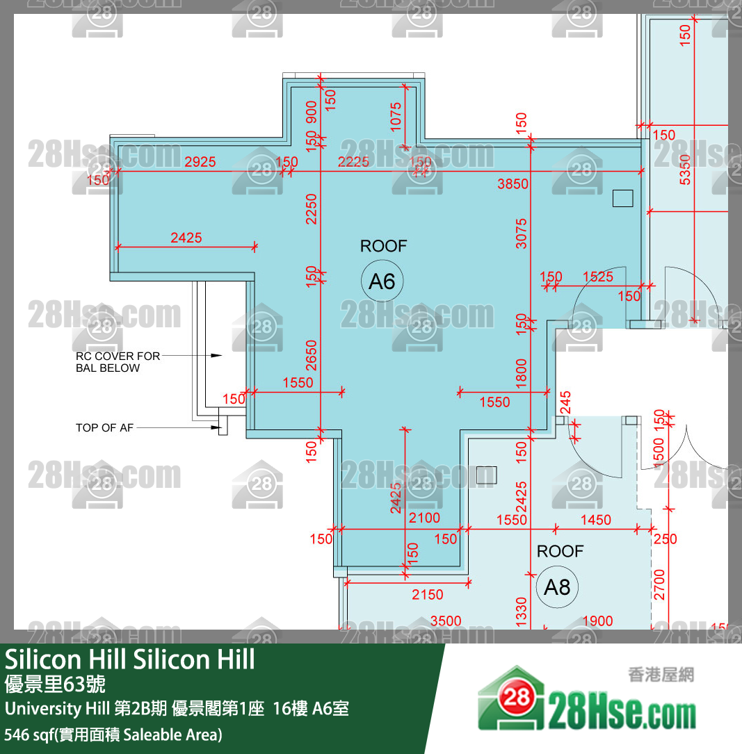 Silicon Hill, Flat A6, 16/F, Scenic Tower 1, Phase 2b FloorPlan