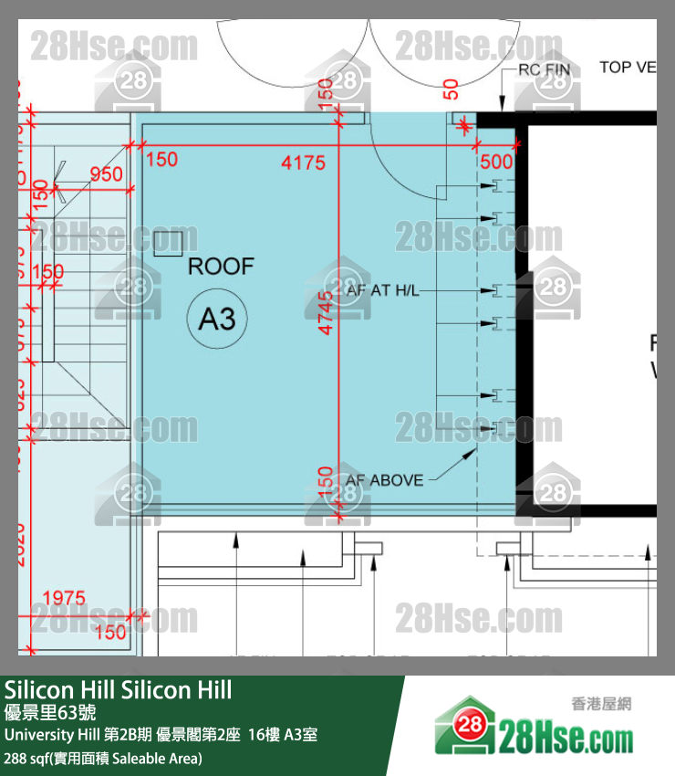Silicon Hill, Flat A3, 16/F, Scenic Tower 2, Phase 2b FloorPlan
