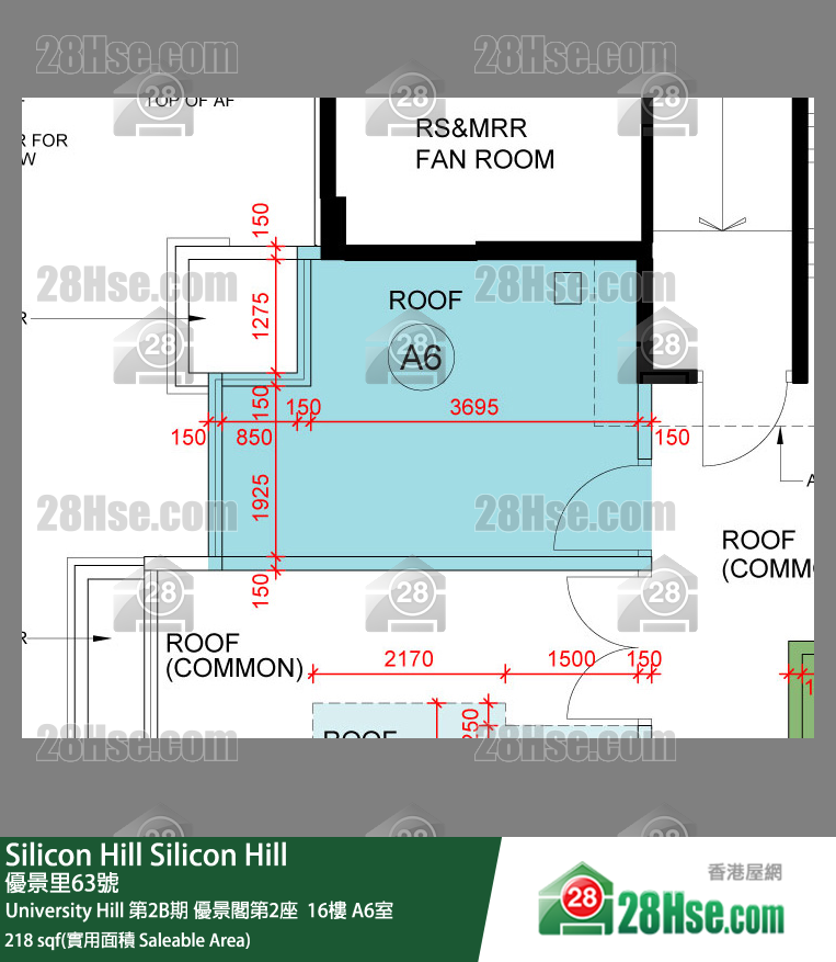Silicon Hill, Flat A6, 16/F, Scenic Tower 2, Phase 2b FloorPlan