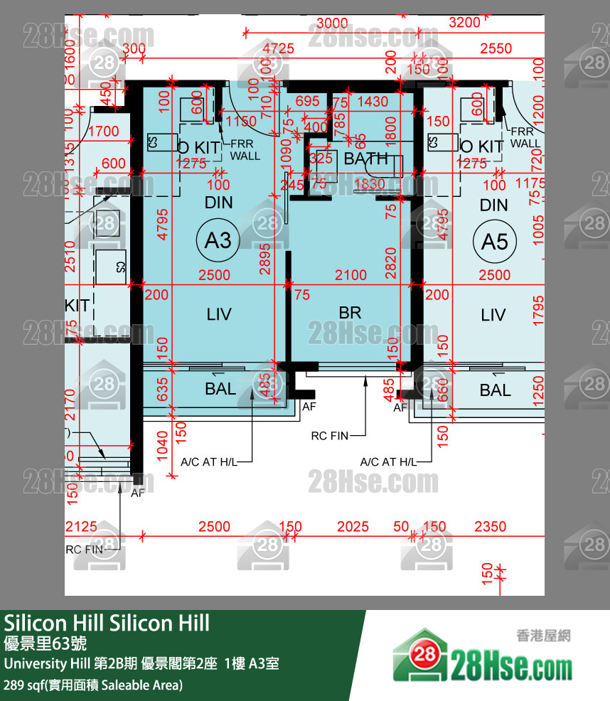 Silicon Hill, Flat A3, 1/F, Scenic Tower 2, Phase 2b FloorPlan