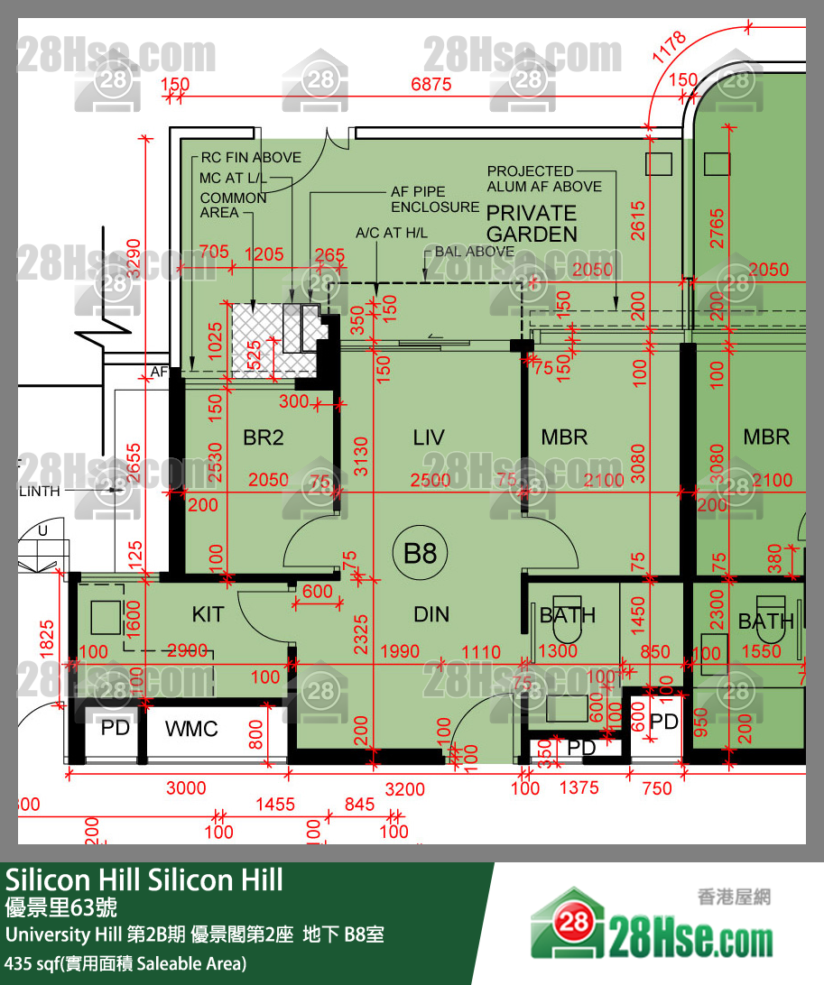 Silicon Hill, Flat B8, Scenic Tower 2, Phase 2b FloorPlan