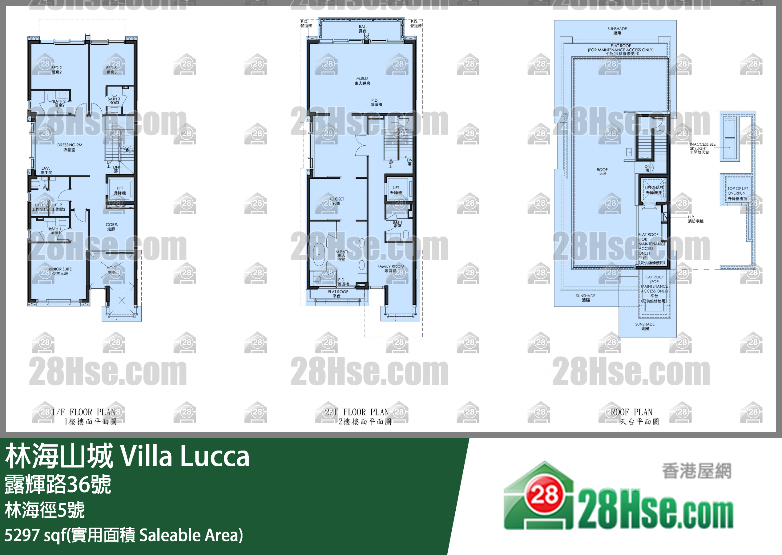 林海山城 别墅 林海径5号 平面图