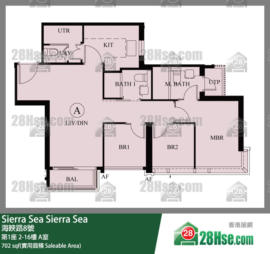 Sierra Sea Unit FloorPlan (Provided by 28Hse)