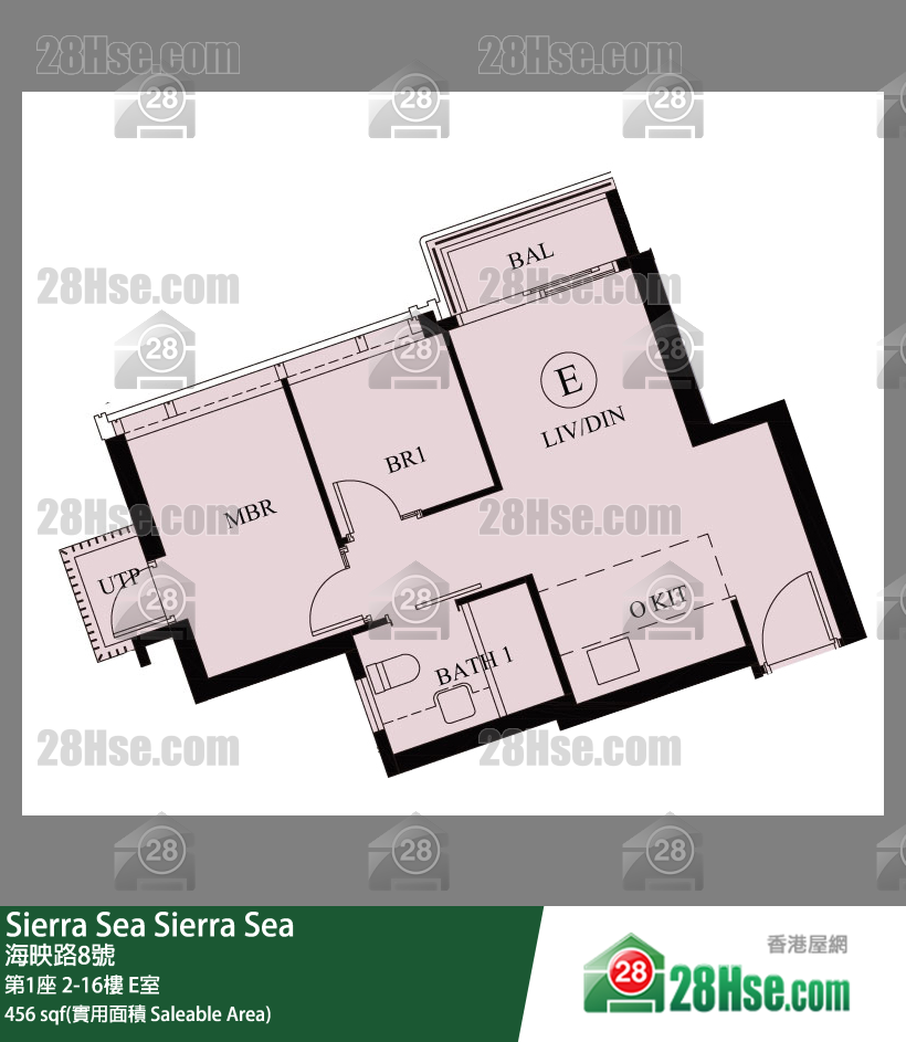 Sierra Sea 单位平面图(由 28Hse 提供)