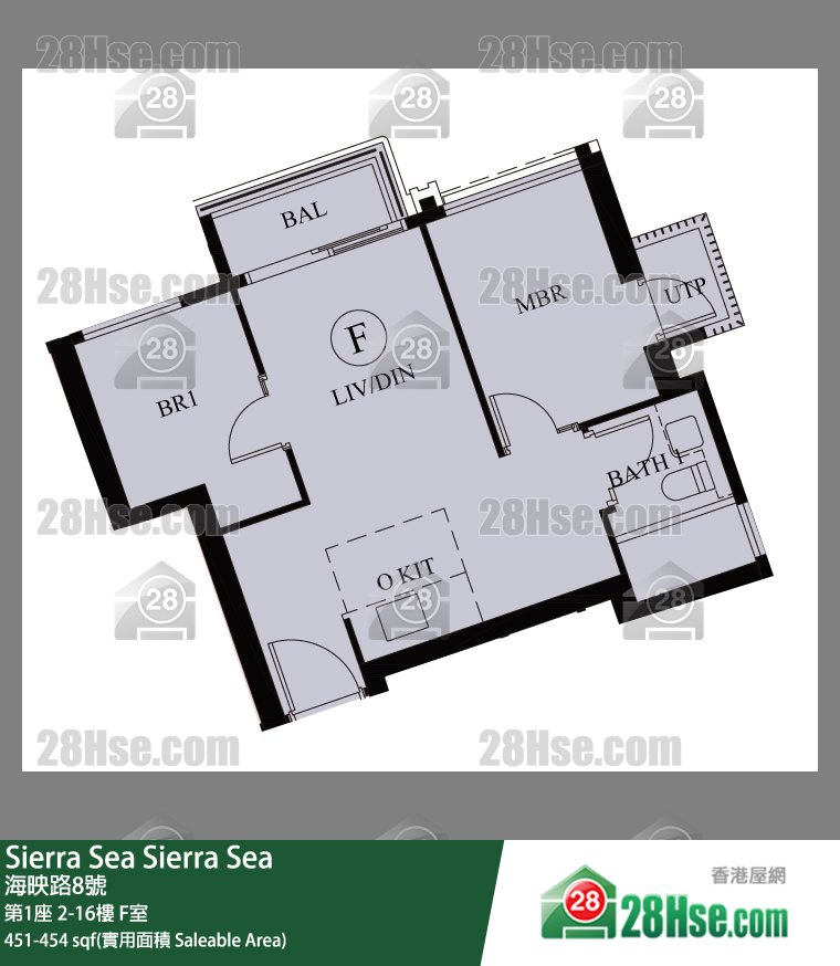 Sierra Sea 单位平面图(由 28Hse 提供)