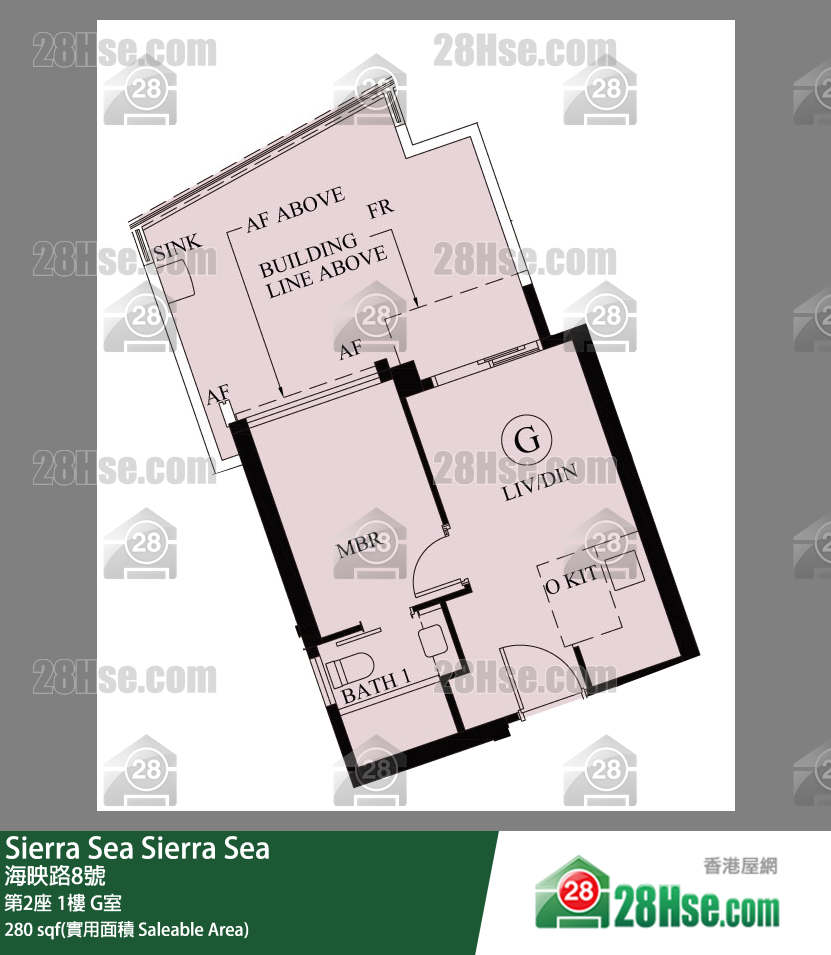 Sierra Sea 单位平面图(由 28Hse 提供)