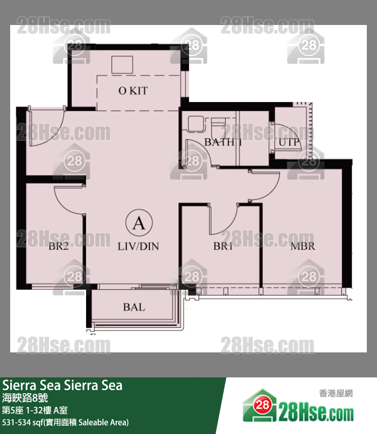 Sierra Sea Unit FloorPlan (Provided by 28Hse)